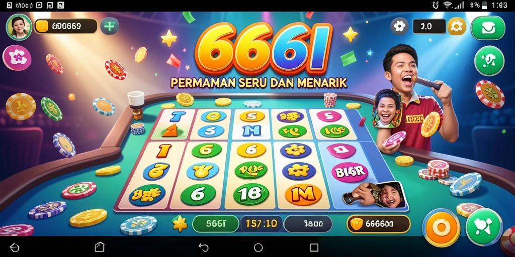 Tampilan gameplay seru dari 666I yang memikat dan interaktif.