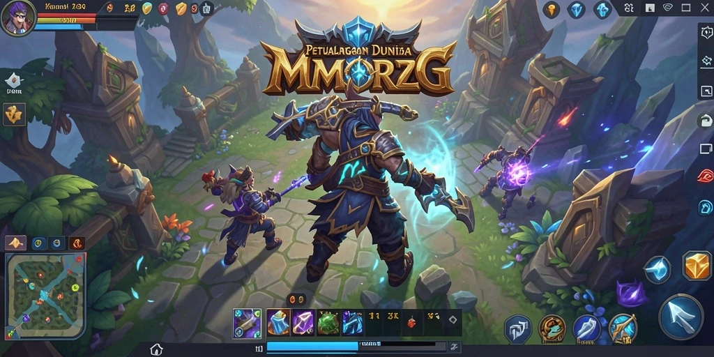 Screenshot gameplay 73K yang menunjukkan pertarungan seru antar karakter.