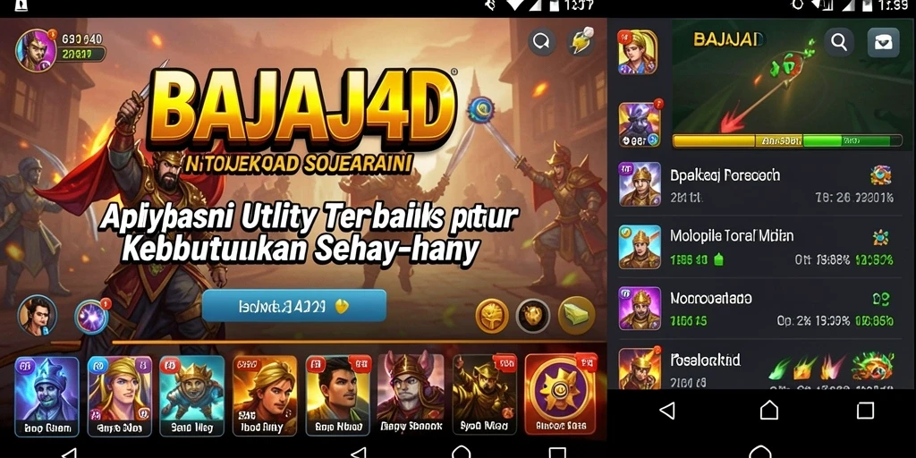 Tampilan antarmuka utama BAJAJ4D dengan fitur-fitur Utility yang canggih.