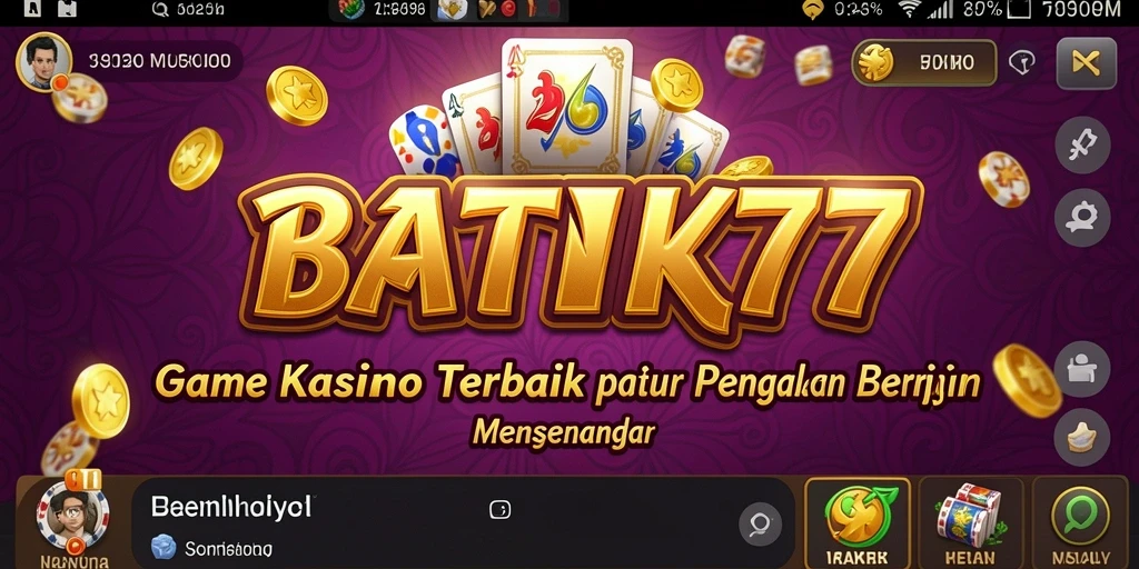 Tangkapan layar BATIK77 menampilkan gameplay Kasino yang menegangkan dan grafis menarik.