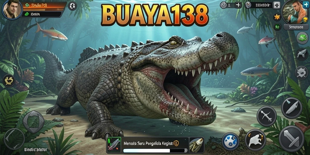 Screenshot gameplay yang menunjukkan interaksi di BUAYA138.