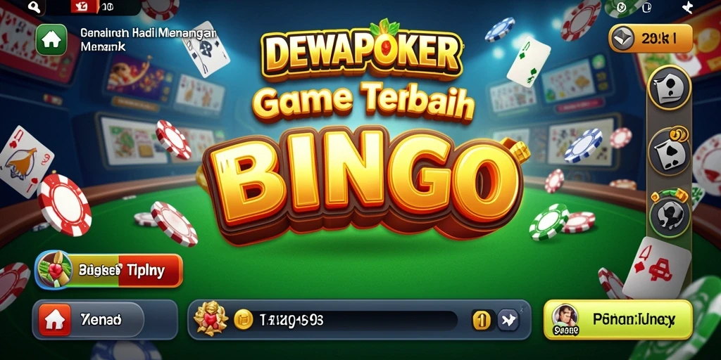 Tampilan gameplay DEWAPOKER yang menarik dan penuh warna dalam permainan Bingo.