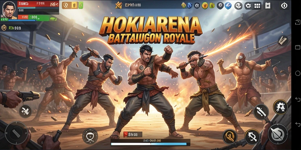 Gameplay menegangkan di HOKIARENA dengan aksi tembak-menembak yang cepat.