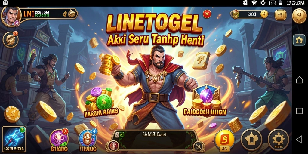Tampilan gameplay seru dan menegangkan di LINETOGEL.