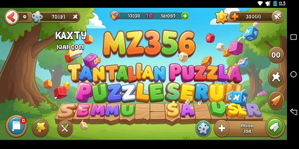 Gambaran menarik dari gameplay MZ356 di dunia puzzle.
