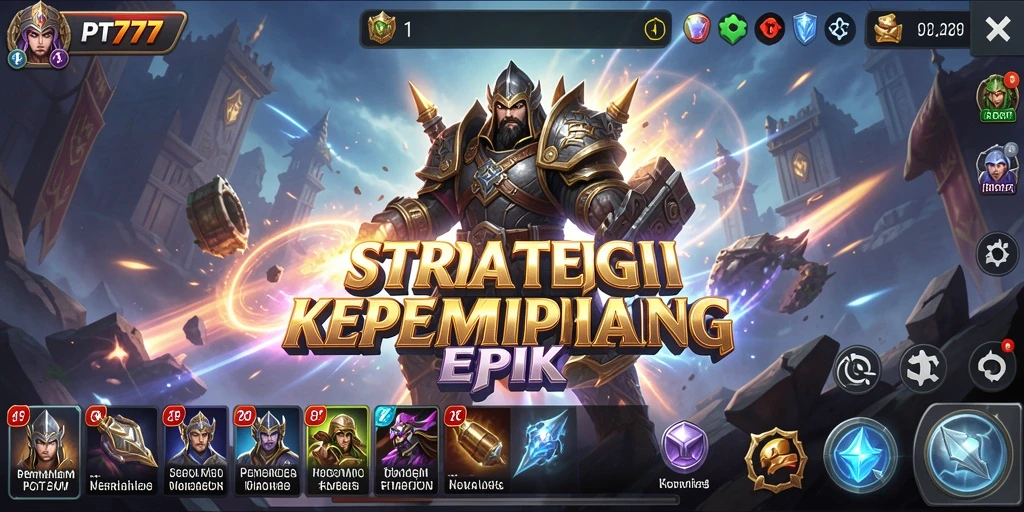 Tampilan gameplay SLG yang menarik dan dinamis di PT777.