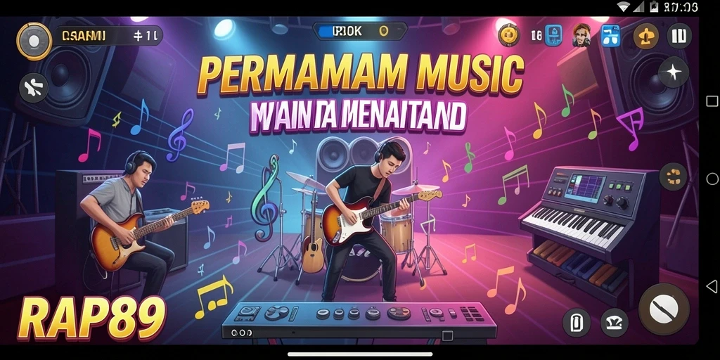 Tangkapan layar dari gameplay RAP89 yang seru dan penuh warna.