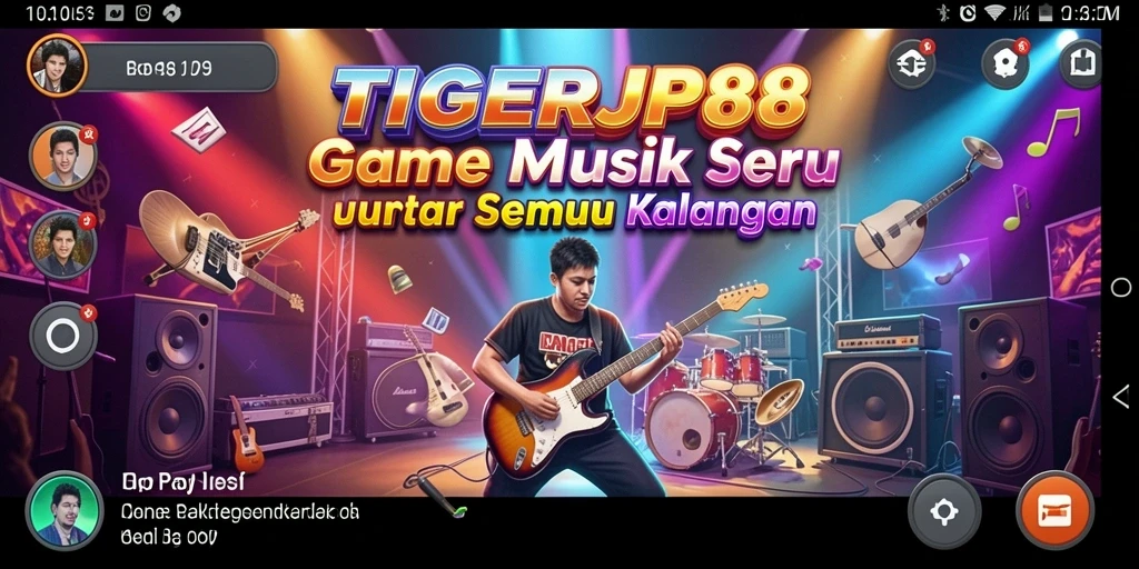 Tampilan gameplay seru TIGERJP88 dengan berbagai lagu menarik.