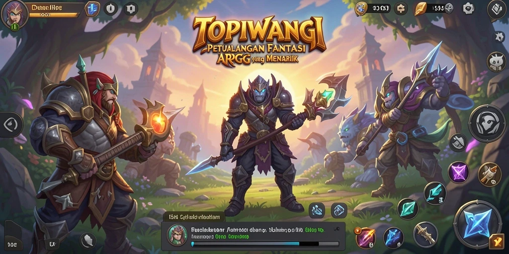 Tampilan gameplay seru dari TOPIWANGI yang mendebarkan.