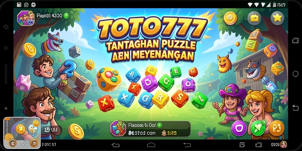 Screenshot gameplay TOTO777 menampilkan tantangan puzzle yang seru.