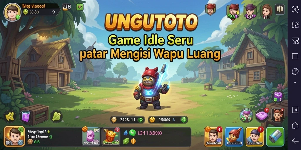 Tampilan gameplay UNGUTOTO yang menarik dan interaktif.